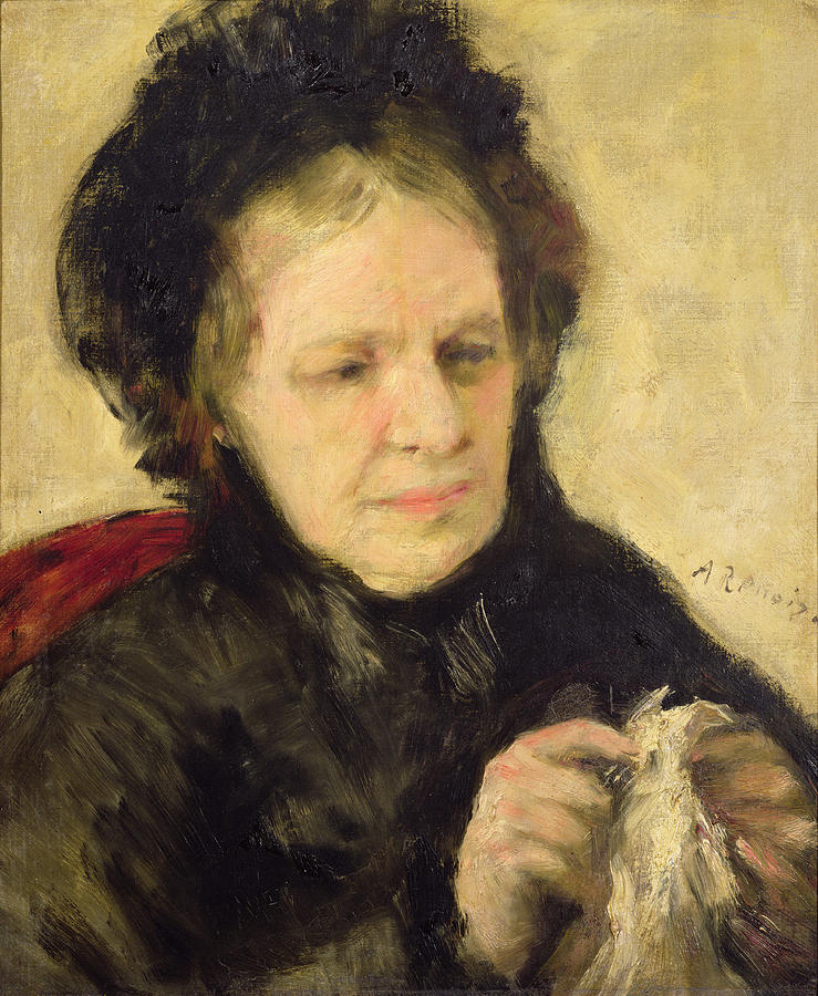 Madame Theodore Charpentier Painting by Pierre Auguste Renoir