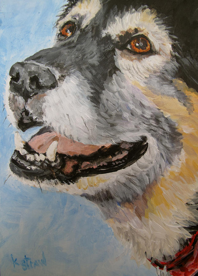 Dog Painting - Maddie by Kellie Straw