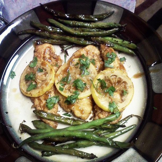 Lemon Photograph - Made Chicken Francese For The First by Sierra  Christopher
