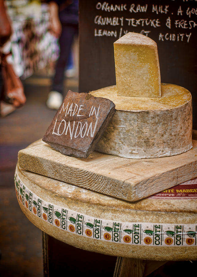 Cheese Photograph - Made in London by Heather Applegate