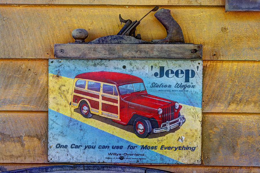 Made of Steel Not of Wood - The Willys - Overland Jeep Station Wagon Photograph by Michael Mazaika