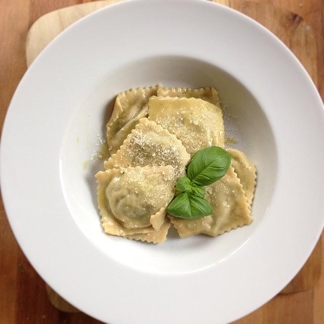 Cheese Photograph - Made Spinach & Ricotta Ravioli For by Sam Marriott