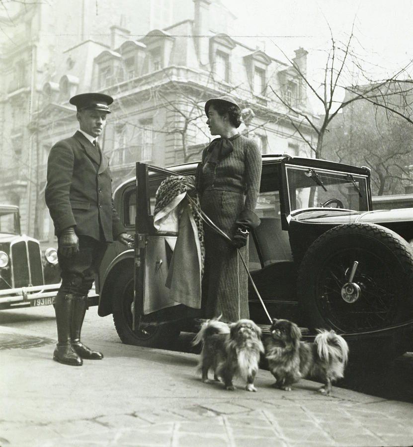 Madeleine De Montgomery Wearing An Anny Blatt Suit Photograph by George ...