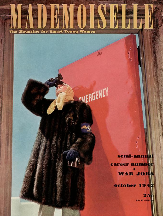 Mademoiselle Cover Featuring A Model Photograph by Luis Lemus