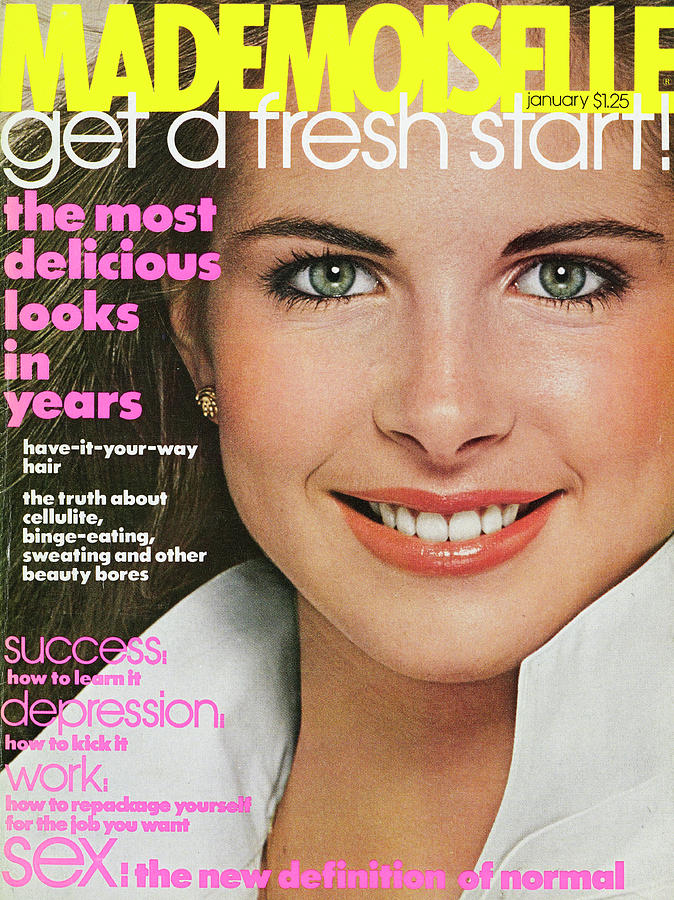 Mademoiselle Cover Featuring A Model Wearing Photograph by Albert Watson