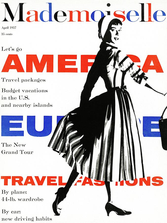 Mademoiselle Cover Featuring A Model Wearing Photograph by Somoroff