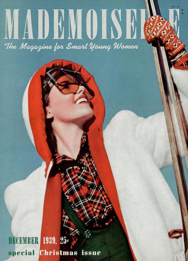 Mademoiselle Cover Featuring A Skier Photograph by Paul DOme