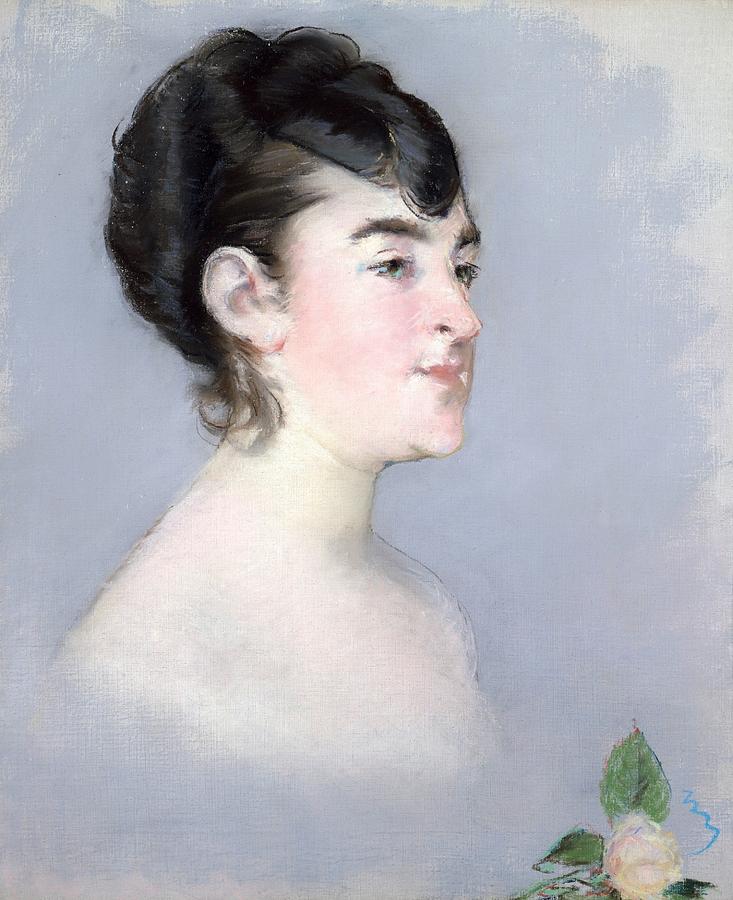 Edouard Manet Painting - Mademoiselle Isabelle Lemonnier by Edouard Manet