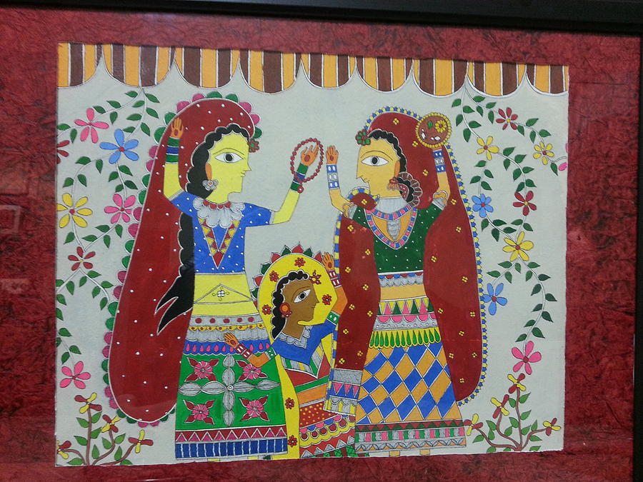 Madhubani Painting Painting By Shilpi Khemka - Fine Art America