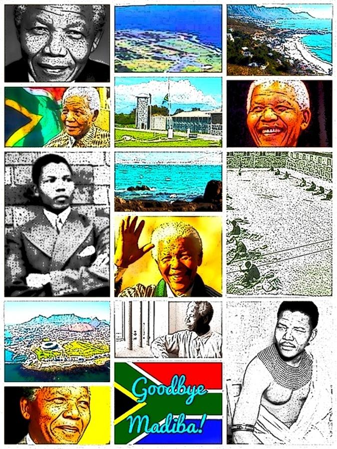 Madiba Digital Art by Karen Buford