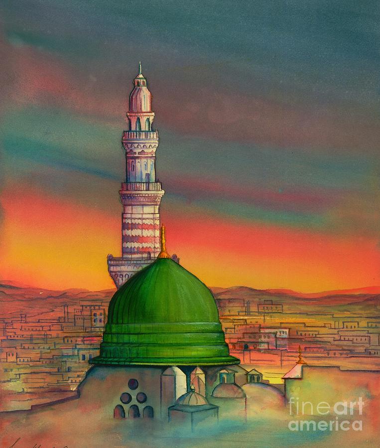 Medina The Beloved City Painting by Seema Z