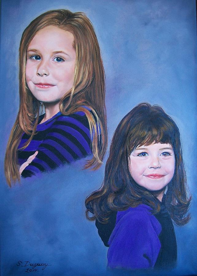 Madison and Cameron  Painting by Sharon Duguay