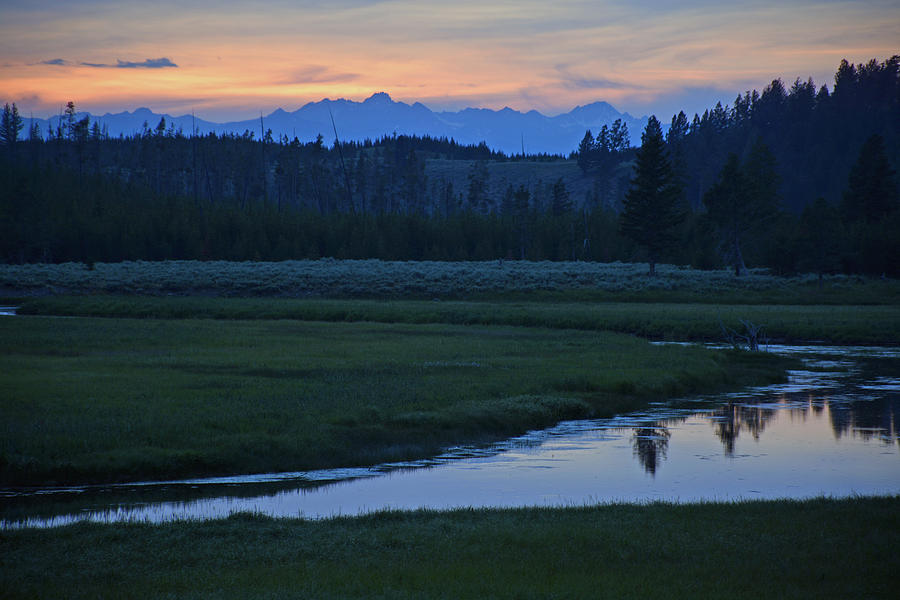 Madison River Sunset in Yellowstone National Park Photograph by Bruce Gourley