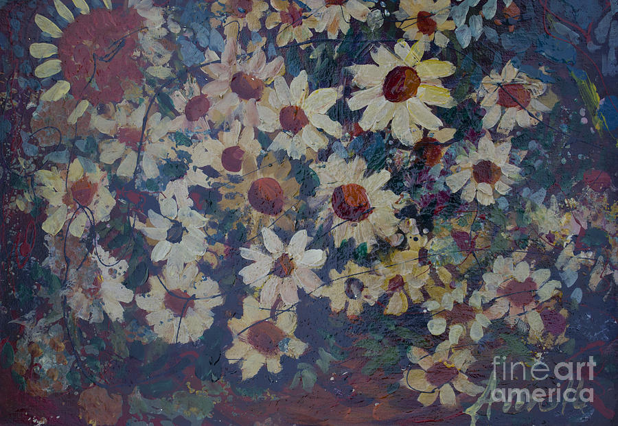 Flowers Painting - Madisons Garden by Avonelle Kelsey
