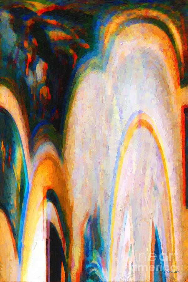 Abstract Painting - Madmans Cathedral by RC DeWinter
