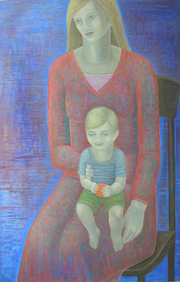 Madonna And Child, 2014, Oil On Canvas Photograph by Ruth Addinall
