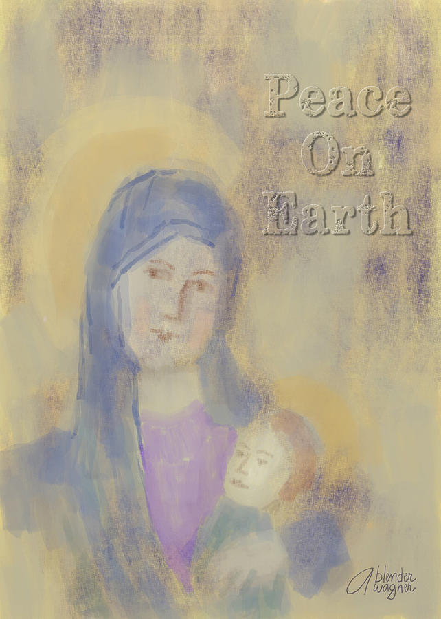Madonna And Child Digital Art by Arline Wagner