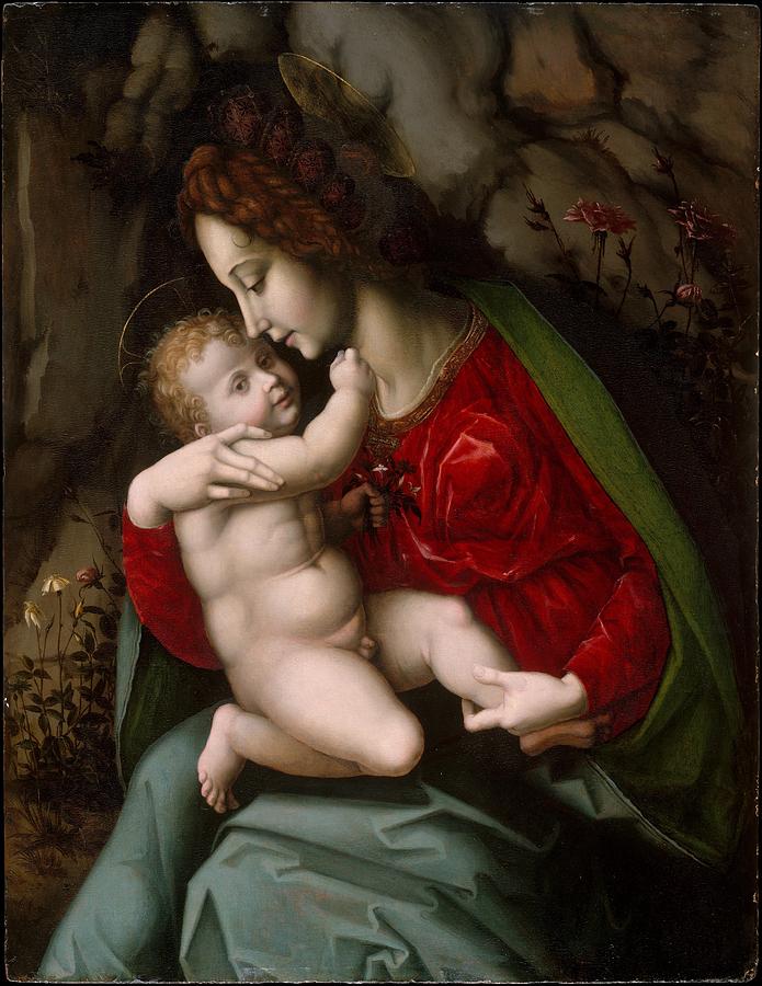Madonna and Child Painting by Celestial Images