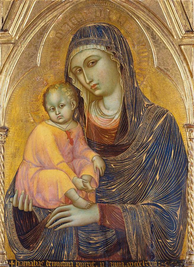 Madonna and Child Painting by Barnaba da Modena