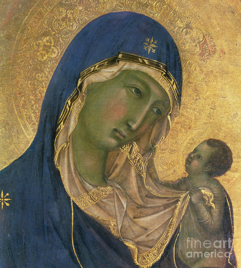 Madonna Painting - Madonna and Child  by Duccio di Buoninsegna
