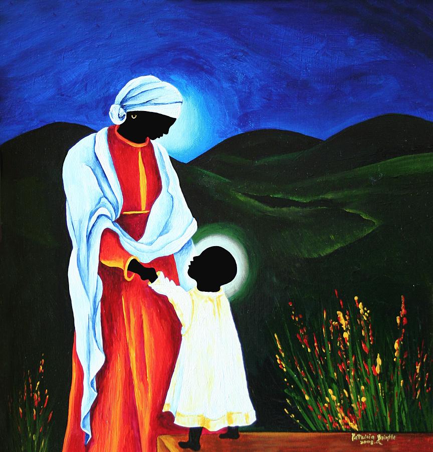 Madonna And Child  First Steps Painting by Patricia Brintle