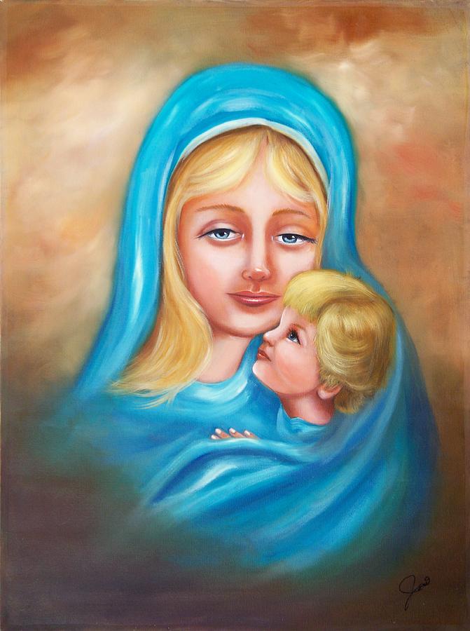 Madonna and Child Painting by Joni McPherson