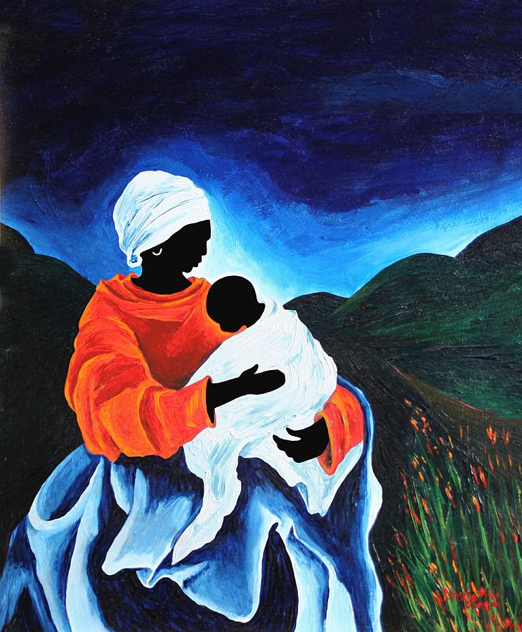 Madonna And Child  Lullaby Painting by Patricia Brintle