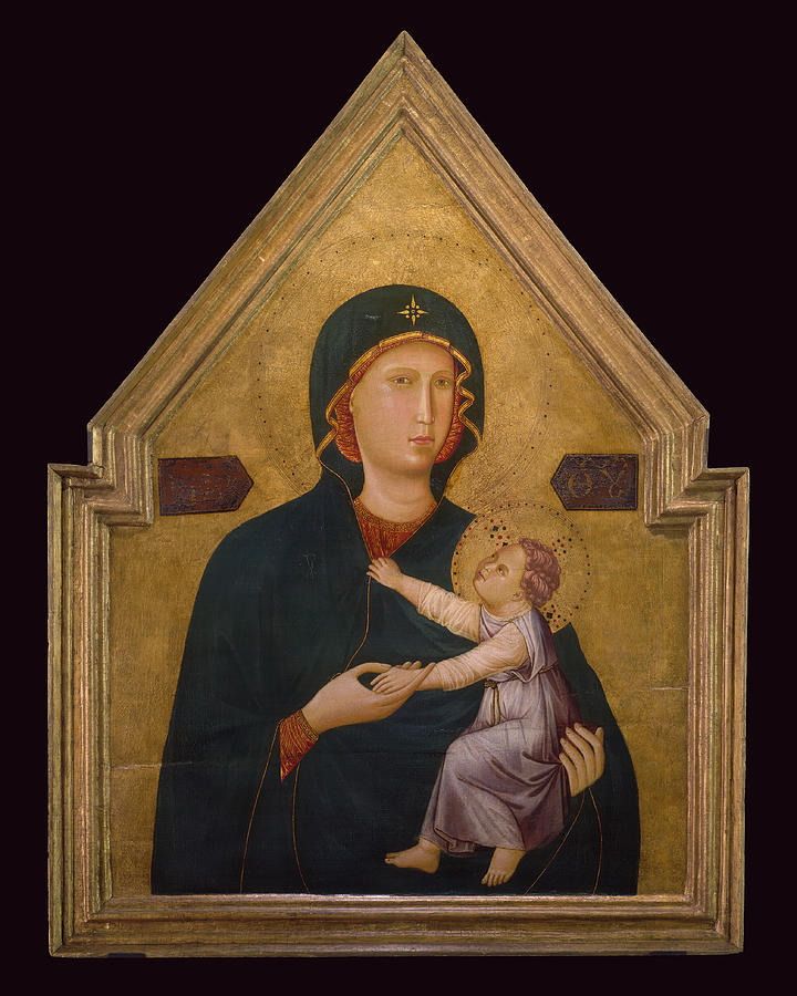Madonna and Child Painting by Master of St Cecillia