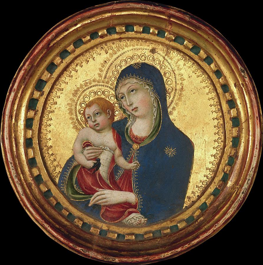 Gold Painting - Madonna And Child by Sano di Pietro