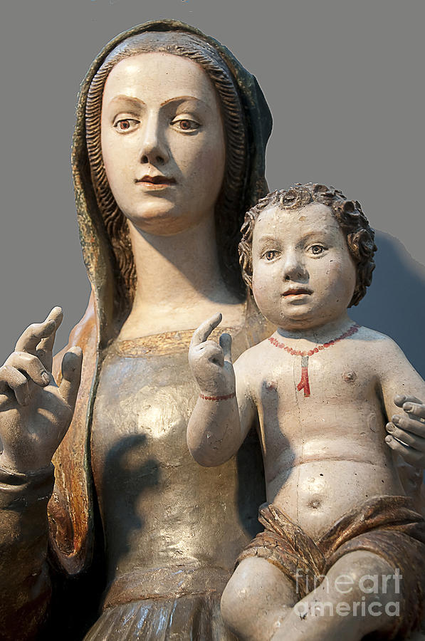 Madonna and Child Statue Photograph by Brenda Kean