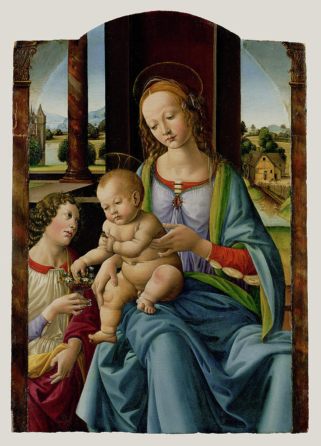 Madonna And Child Studio Of Lorenzo Di Credi Lorenzo Painting by Litz ...