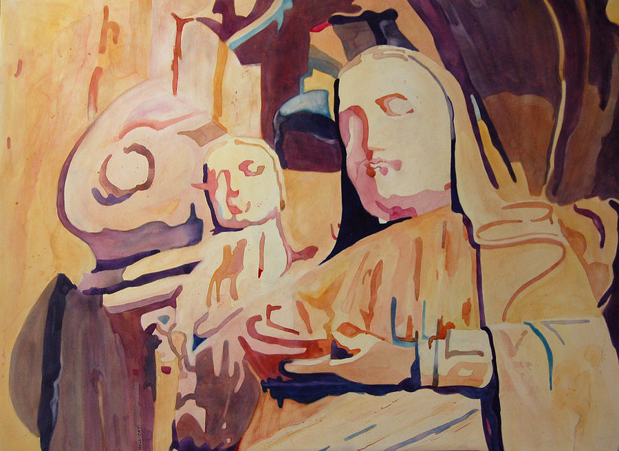 Madonna Painting - Madonna and Child by Terry Holliday