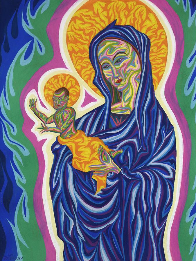 Madonna And Christ Child Painting by Robert SORENSEN