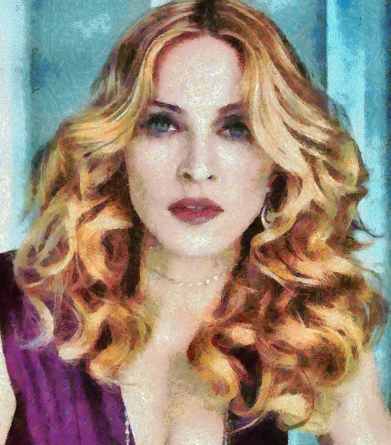 Madonna Falls And So Do I Digital Art by Catherine Lott - Fine Art America