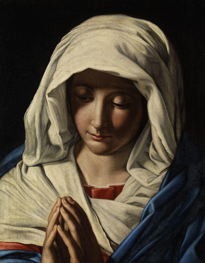 Madonna Painting - Madonna in Prayer by Giovanni Battista Salvi da Sassoferrato