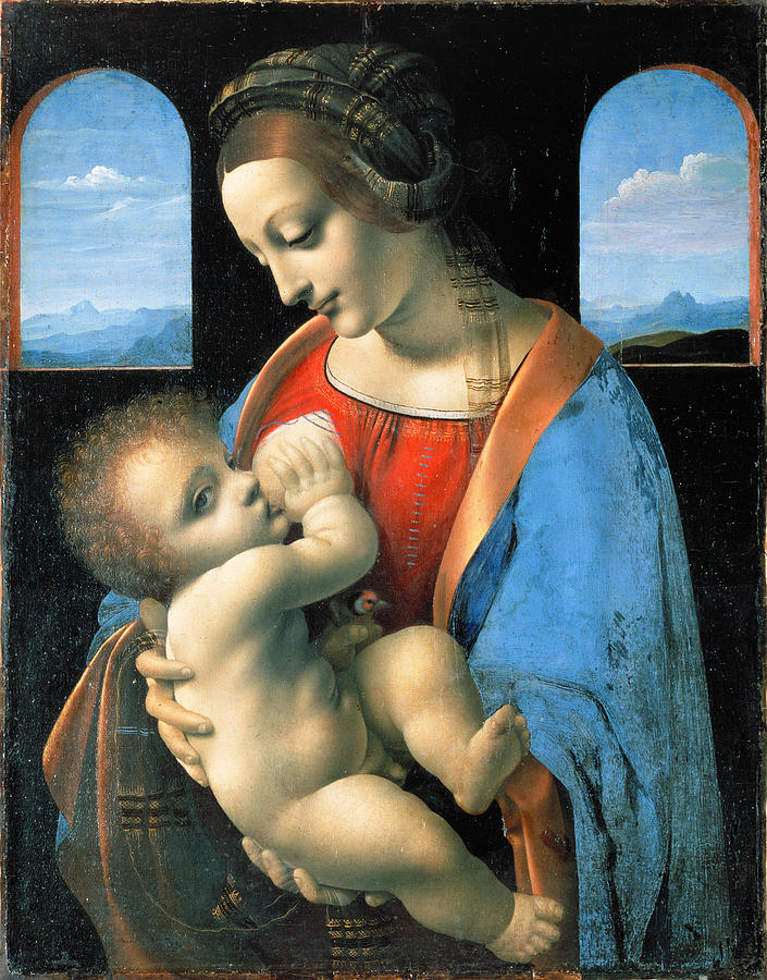 Madonna Litta Painting by Leonardo Da Vinci