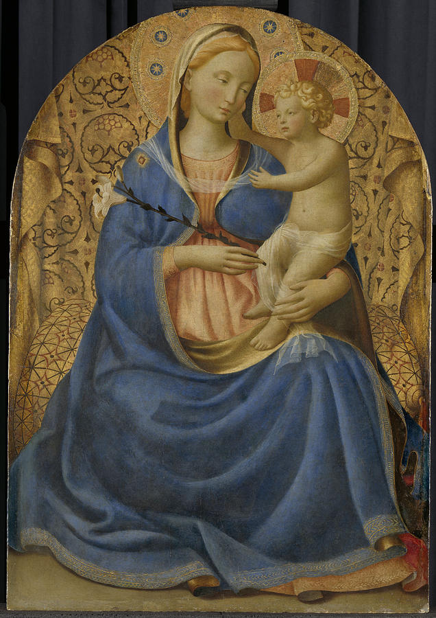 Madonna Of Humility, Fra Angelico Drawing by Quint Lox