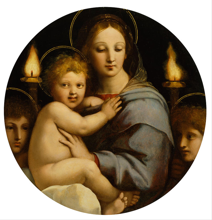 Madonna of the Candelabra Painting by Raphael