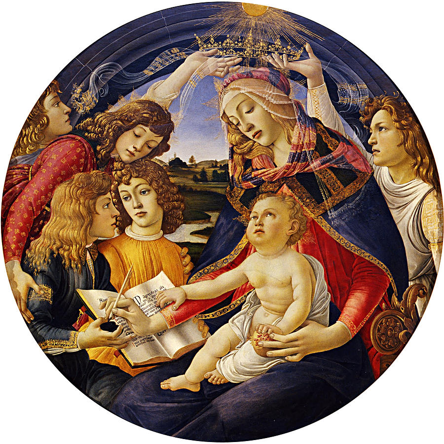 Madonna of the Magnificat Painting by Sandro Botticelli