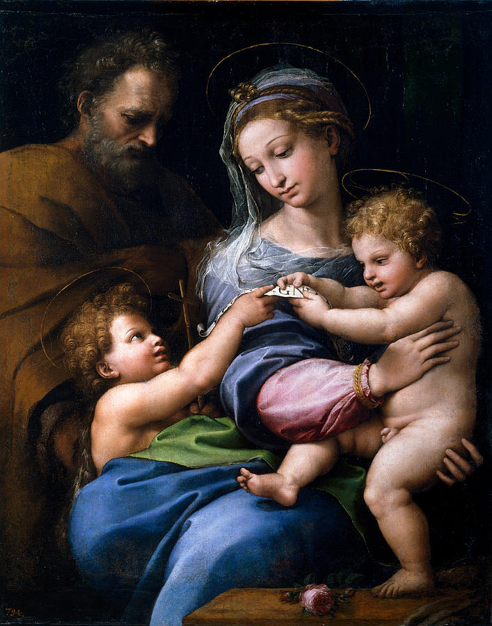 Madonna of the Rose Painting by Raphael