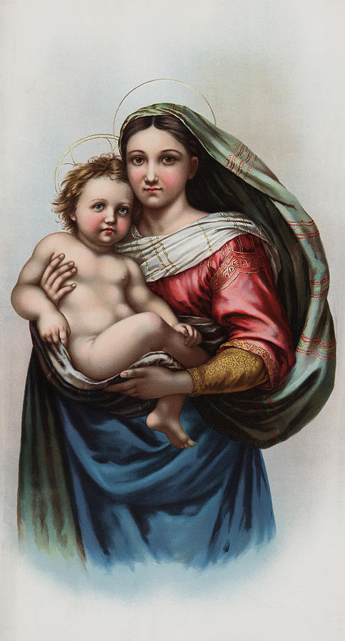 Madonna Digital Art by Raphael