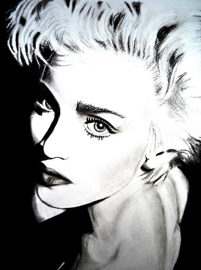 Madonna Drawing by Sandy Dournayan