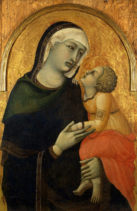 Madonna with Child Painting by Pietro Lorenzetti - Fine Art America