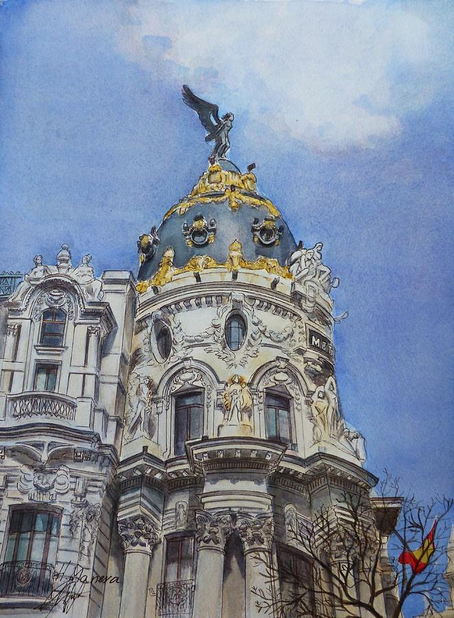 Madrid Painting by Henrieta Maneva