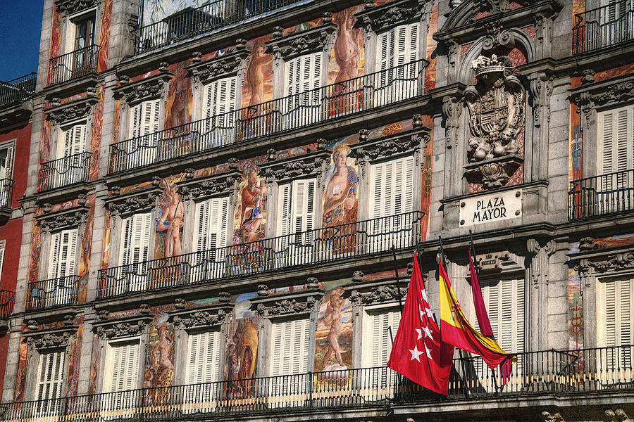 Madrid Murals Photograph by Joan Carroll
