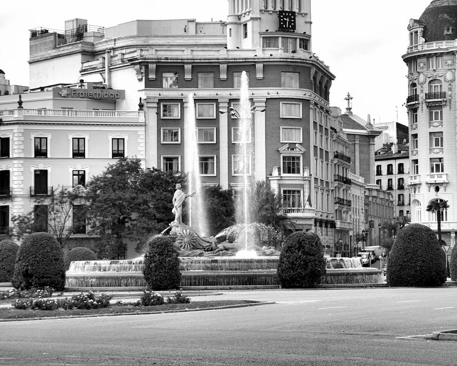 Madrid Street Scene Photograph by Jenny Hudson