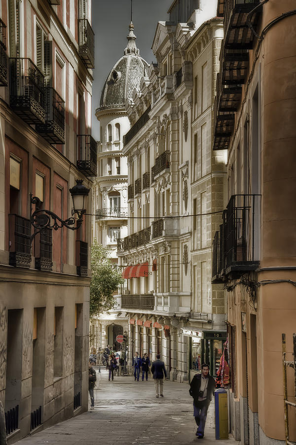 Madrid Streets Photograph by Joan Carroll