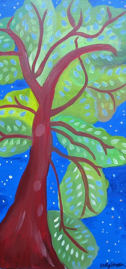 Madrone at Midnight Painting by Kelly Simpson Hagen