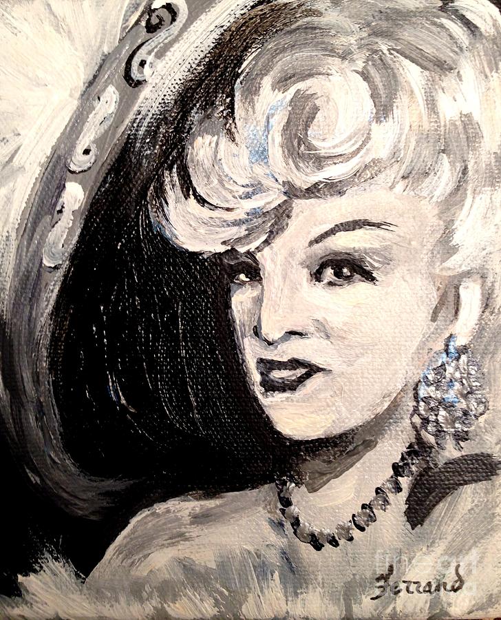 Mae West Painting by Karen  Ferrand Carroll