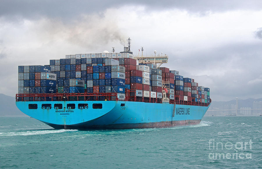 Maersk Kotka in Hong Kong Photograph by Charline Xia